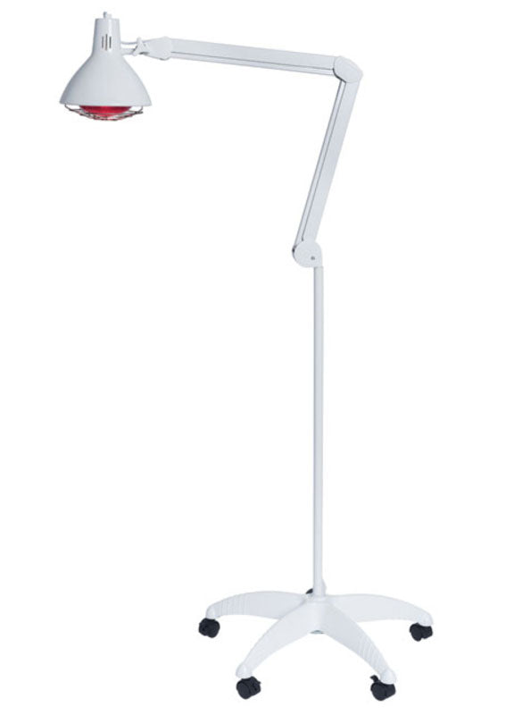 Lâmpada de infravermelhos para terapia 250W em suporte de chão com rodas