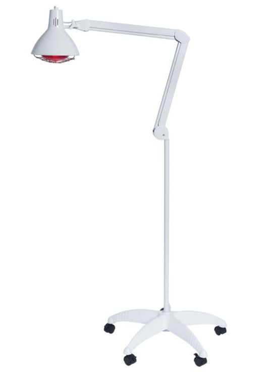 Lâmpada de infravermelhos para terapia 250W em suporte de chão com rodas