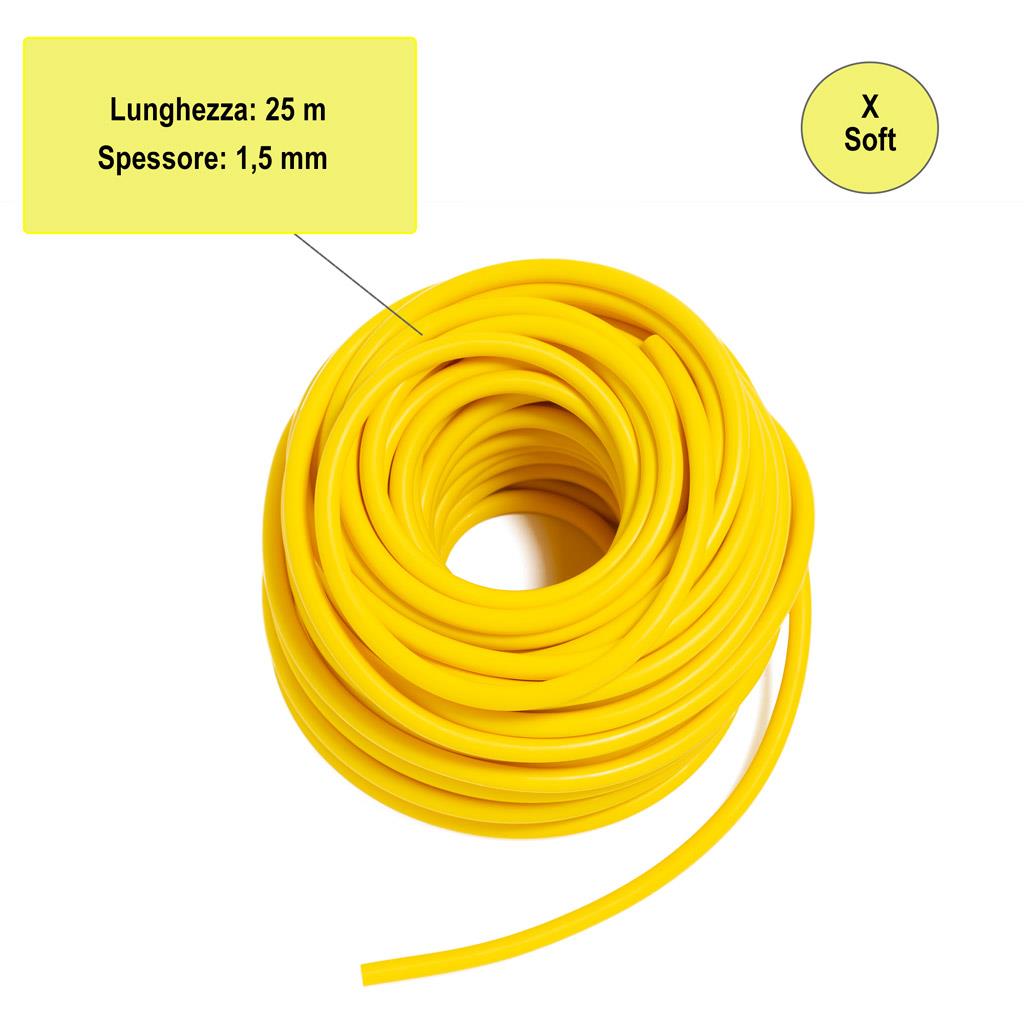 Tubo resistente para exercícios - amarelo