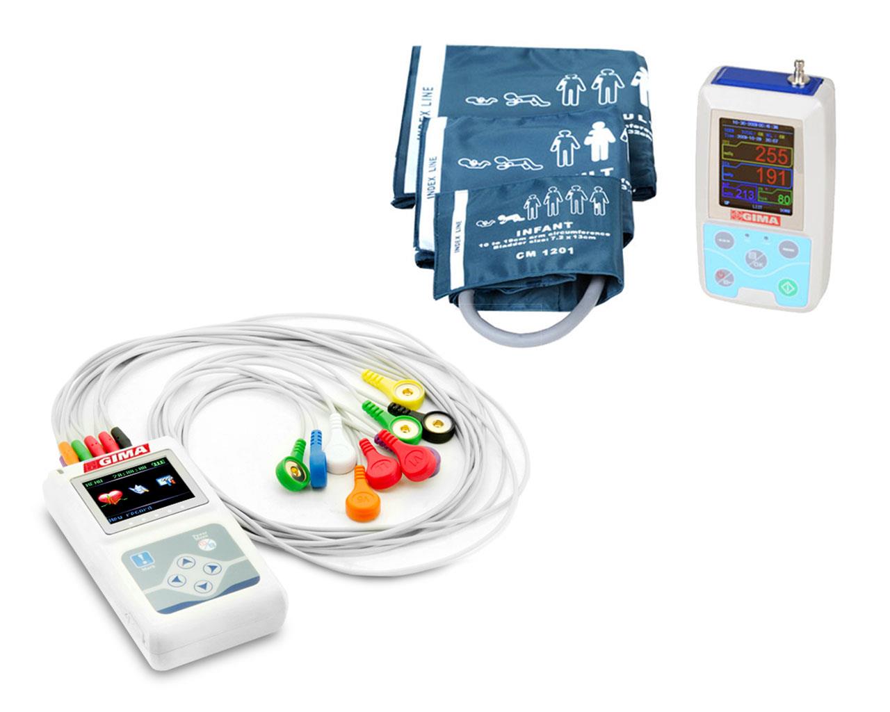 MAPA Gima 24 h + Holter ecg Gima 24 h com software