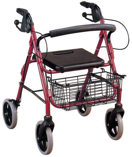 Andarilho em alumínio com freios e assento