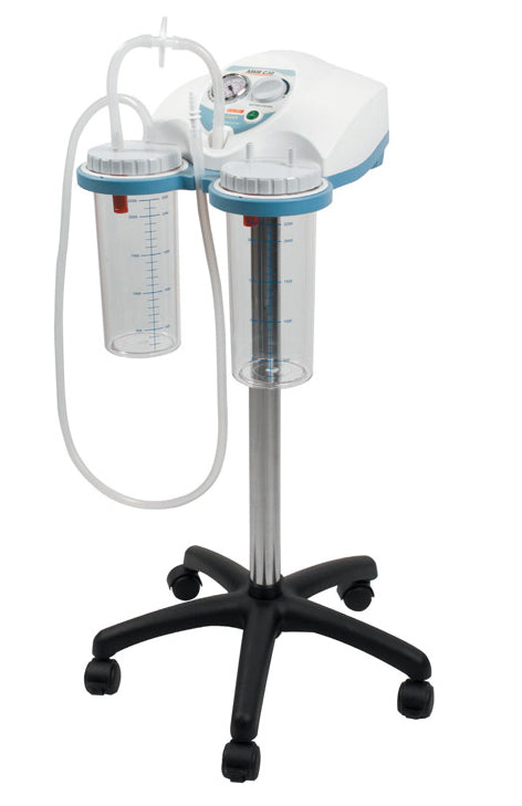 Aspirador Super Vega com carrinho e com 2 frascos de 2 litros + pedal - 40 lit/min