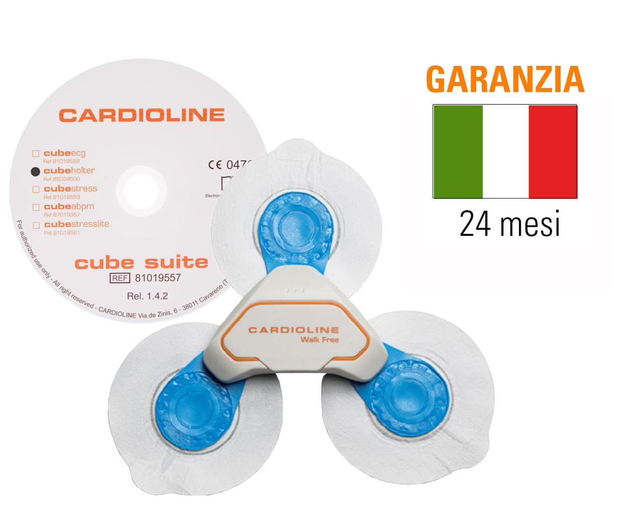 Holter ECG Cardioline Walk Free com Cubeholter software