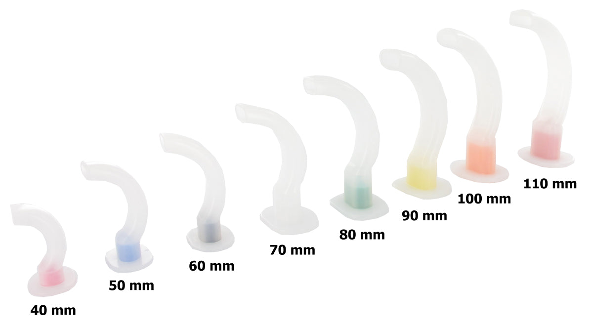 Guedel vias aéreas não estéreis 110 mm - adulto grande (laranja)