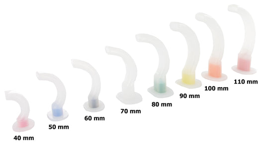 Guedel vias aéreas não estéreis 110 mm - adulto grande (laranja)