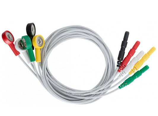 Conjunto de 5 terminações, IEC para holter ecg Cardioline clickholter