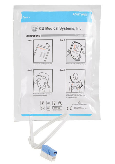 Almofadas descartáveis para desfibrilador pediátrico CU-ER 1