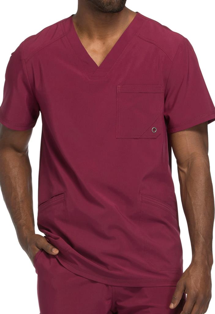 Túnica masculina com decote em V Cherokee Infinity bordeaux - tamanho XL