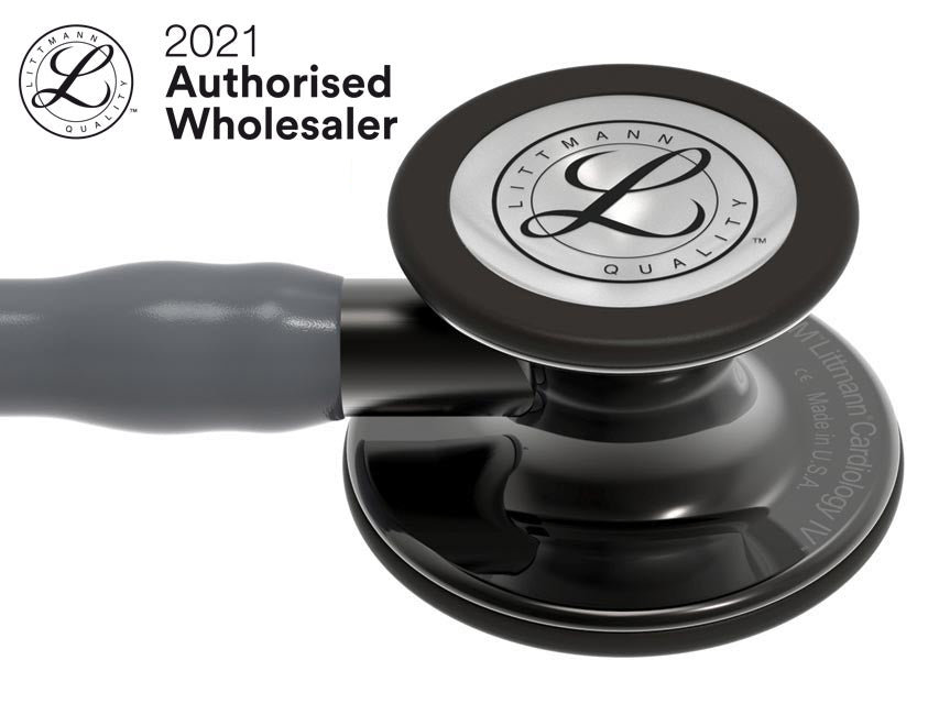 Estetoscópio Littmann Cardiology IV - 6238 - cinza acabamentos fumo brilhante