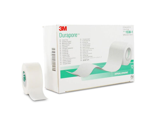 3M™ Durapore™ - 2,5 cm × 9,14 m Fita adesiva cirúrgica de seda artificial - 1538-1