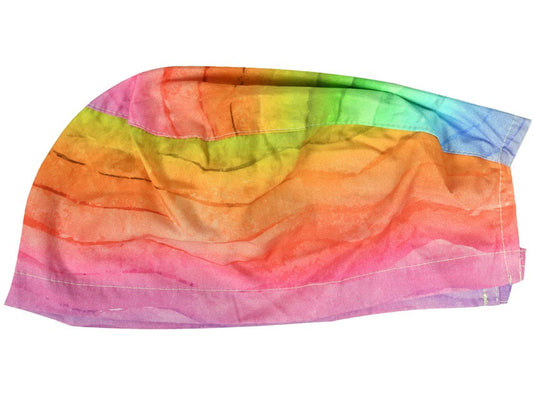 Touca cirúrgica fantasia arco-íris - M