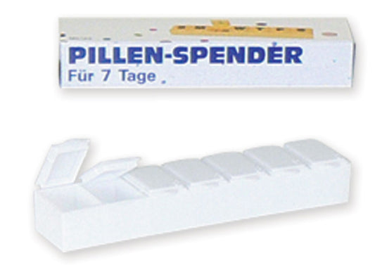 Caixa de comprimidos semanal - branco