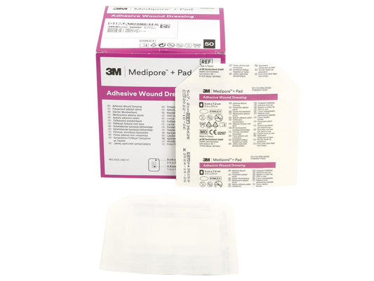 3M™ Medipore™ + Pad 3562E Penso em TNT estéril com compressa - 5 × 7 cm