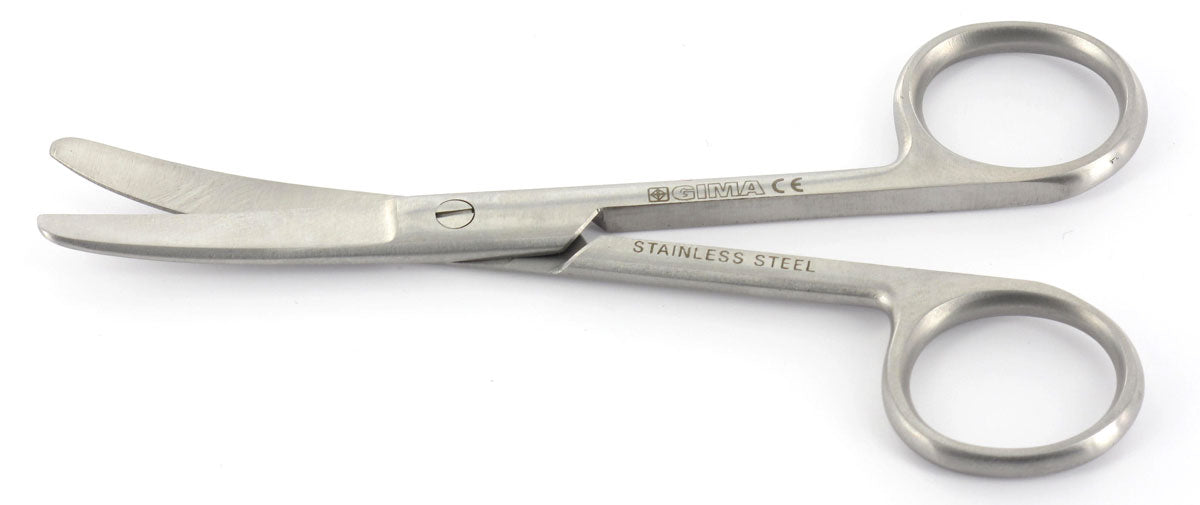 Tesoura curva bico rombo/rombo - 20 cm