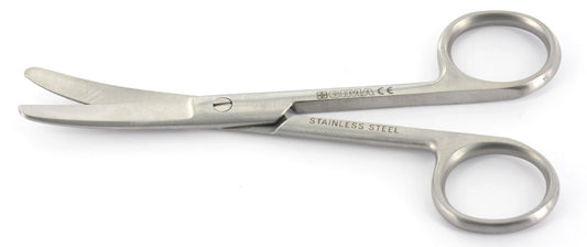 Tesoura curva bico rombo/rombo - 20 cm