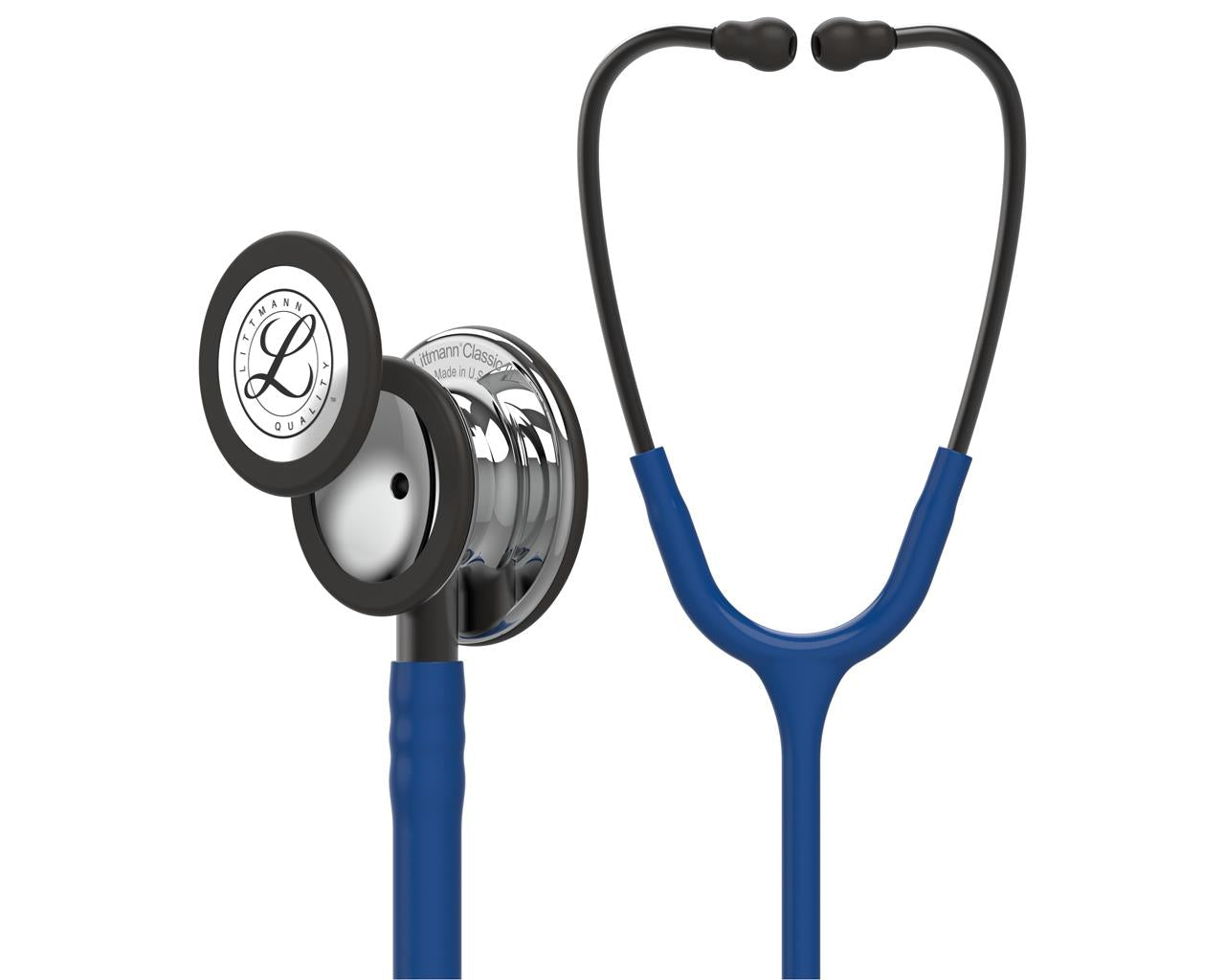 Estetoscópio Littmann Classic III - 5863 - azul marinho acabamentos espelho