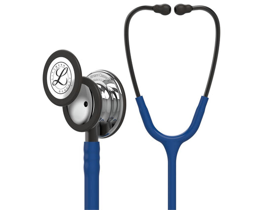 Estetoscópio Littmann Classic III - 5863 - azul marinho acabamentos espelho
