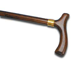 Bengala Raffaello com cabo T para homem