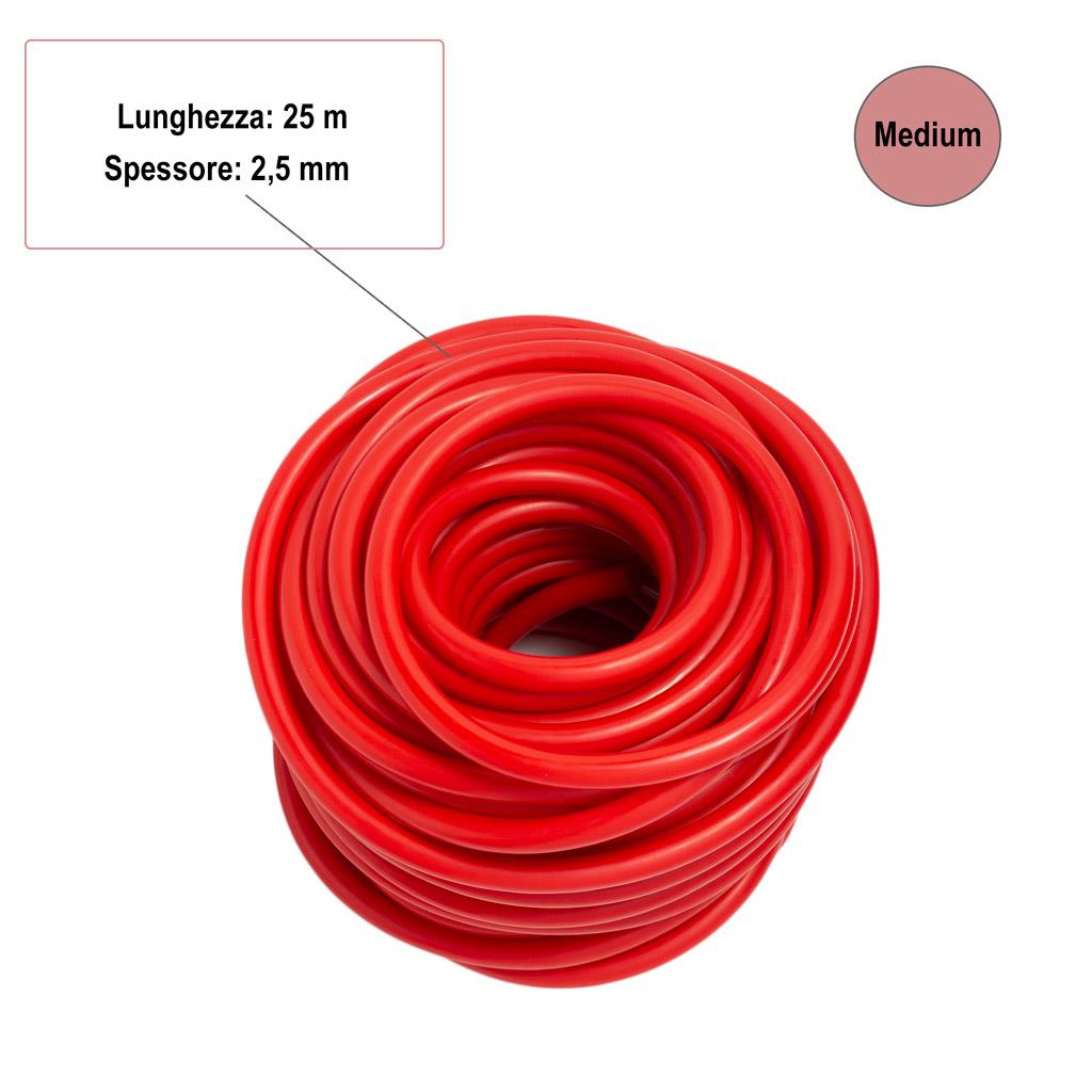 Tubo resistente para exercícios - vermelho