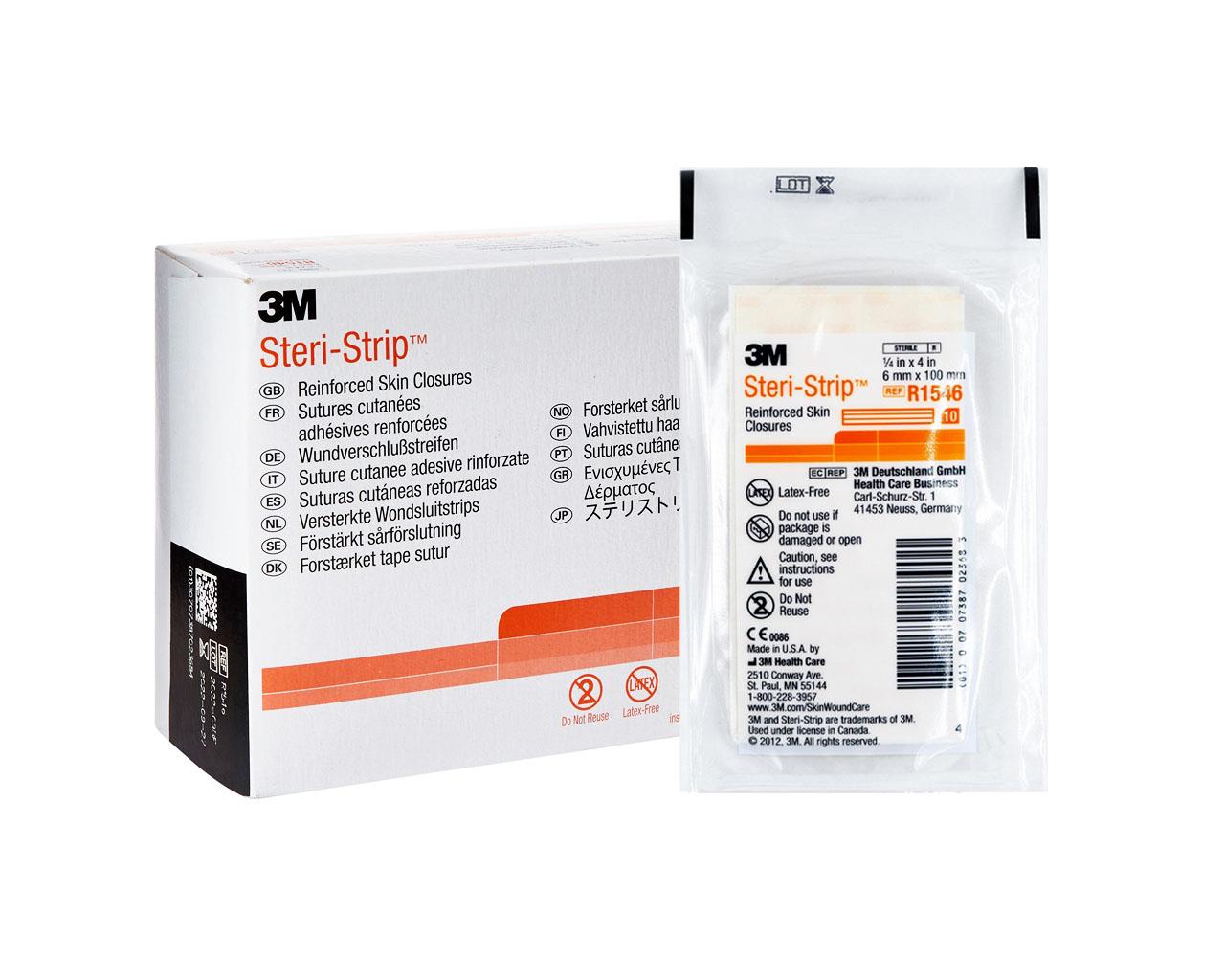 3M™ Steri-strip™ - Suturas Estéreis Adesivas - 100 × 6 mm - R1546