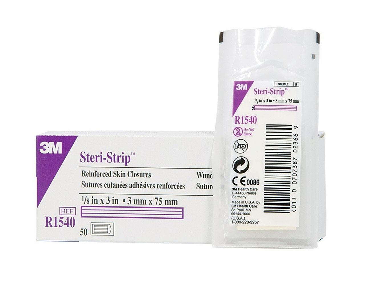 3M™ Steri-strip™ - Suturas Estéreis Adesivas - 75 × 3 mm - R1540