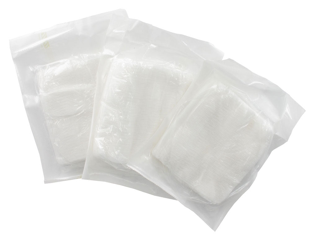 Dispenser compresse gaze algodão estéreis 17 fios, 12 capas  - 7,5 × 7,5 cm