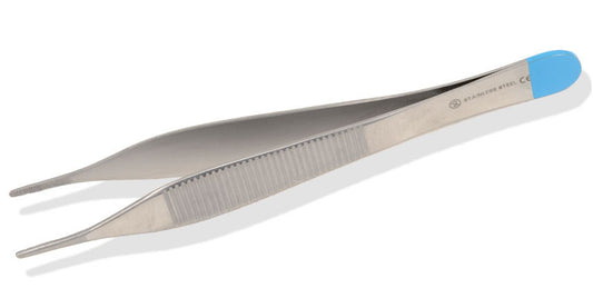 Pinça anatómica Adson descartável reta - 12 cm