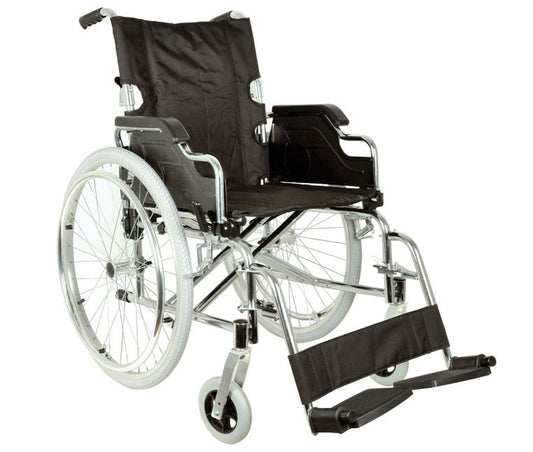 Cadeira de rodas Royal dobrável com rodas pneumáticas e braços removíveis