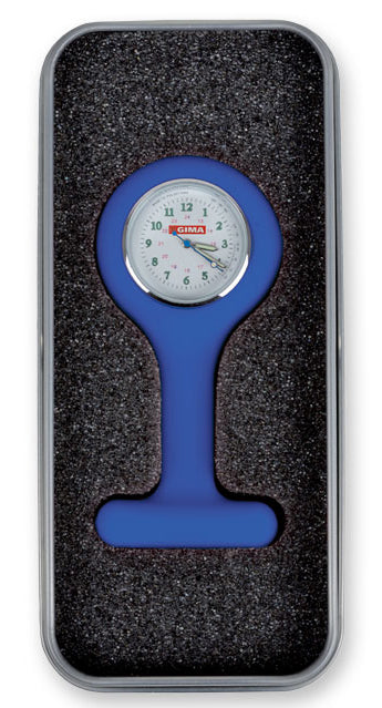 Relógio redondo para enfermeiros com caixa - azul