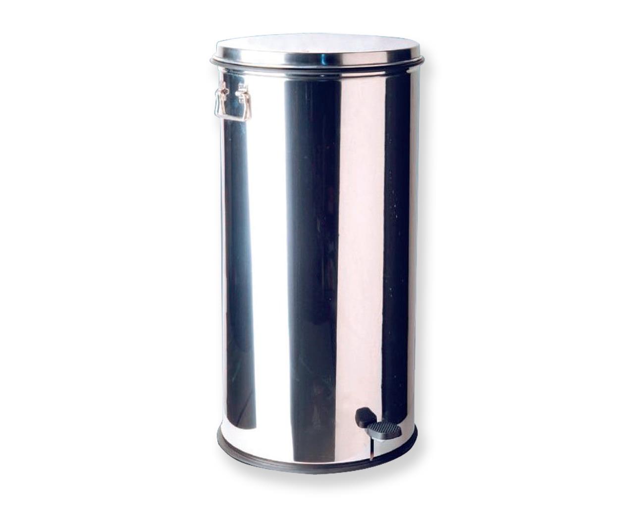 Balde lixo inox com pedal de pé - 70 litros