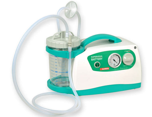 Aspirador Super Vega com bateria e com frasco de 1 litro - 16 lit/min