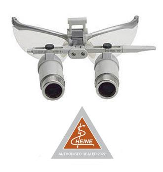 Lupa binocular HEINE definido para 3S LED e ML4 LED HeadLight® - 6x