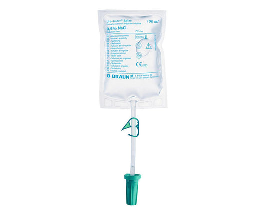 Uro-Tainer NaCl 0,9% Saco de lavagem para cateteres permanentes 100 ml