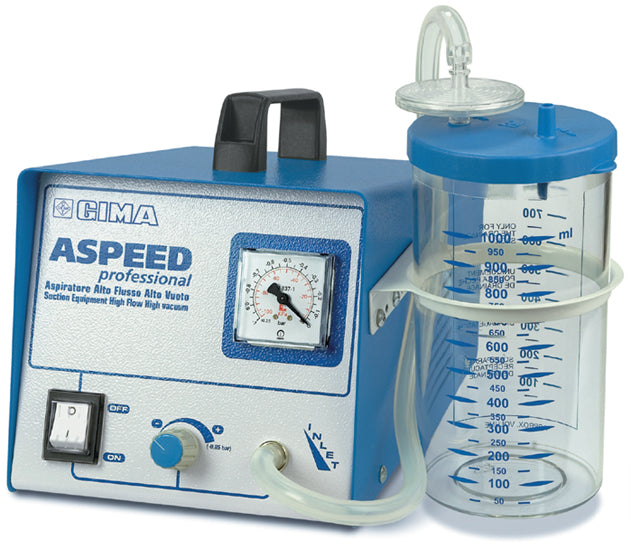  Aspirador Aspeed professional bomba dupla com 1 frasco de 1 litro - 22 lit/min 