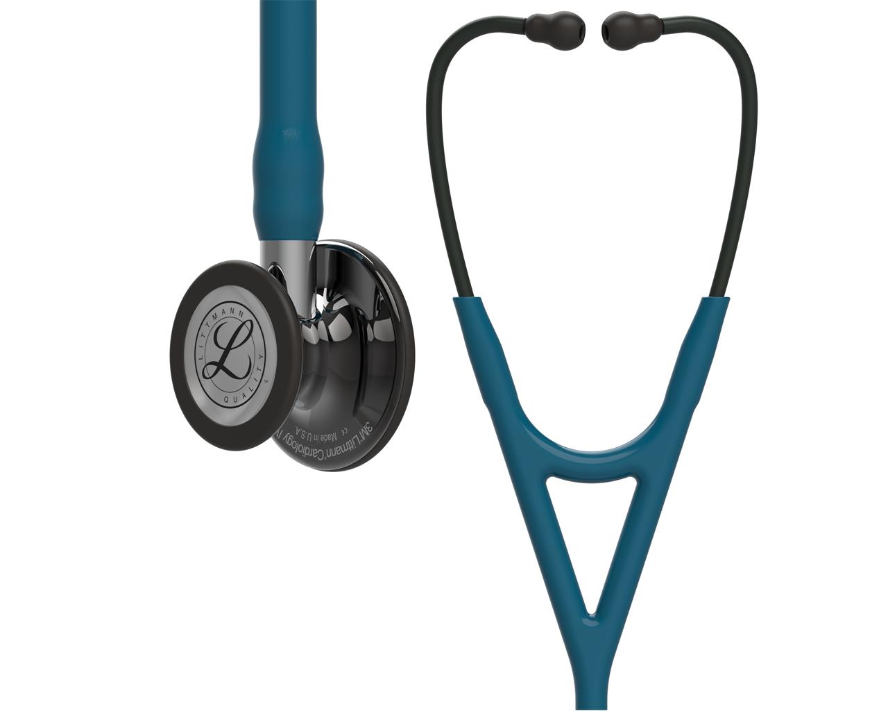 Estetoscópio Littmann Cardiology IV - 6234 - azul do Caribe acabamentos fumo brilhante