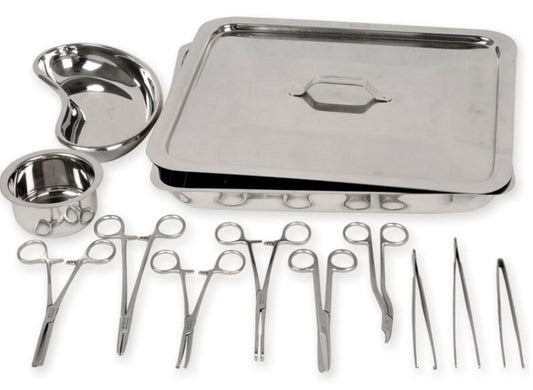 Set de sutura em aço