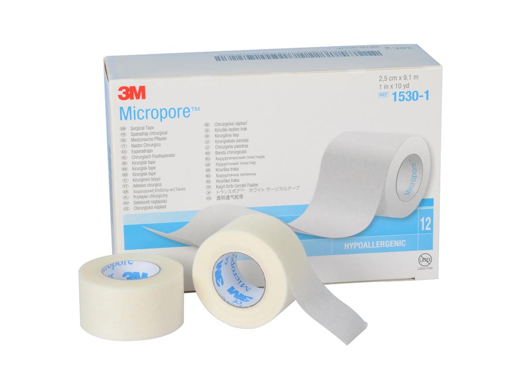 3M™ Micropore™ - 2,5 cm × 9,14 m - 1530-1