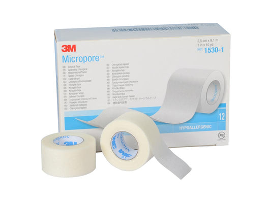 3M™ Micropore™ - 2,5 cm × 9,14 m - 1530-1