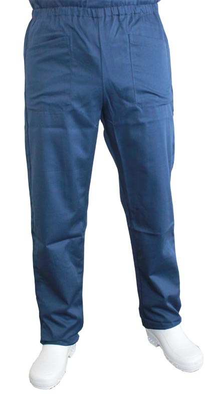 Calças de algodão misto unisex - azul - Tamanho 52/54