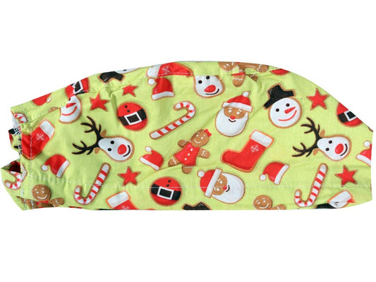 Touca cirúrgica cirúrgico fantasia Natal - M