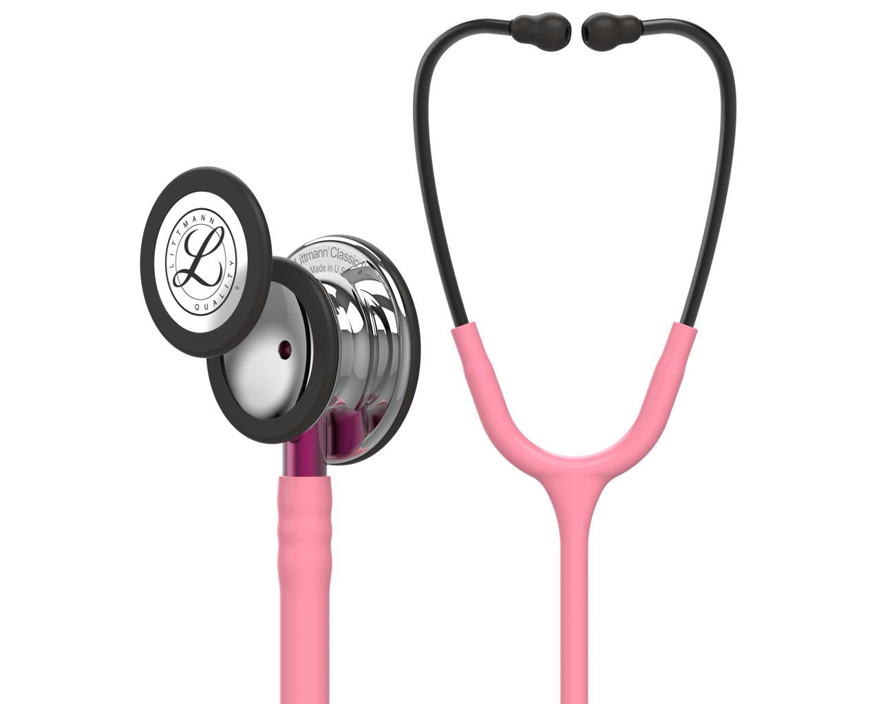 Estetoscópio Littmann Classic III - 5962 - rosa pérola acabamentos espelho