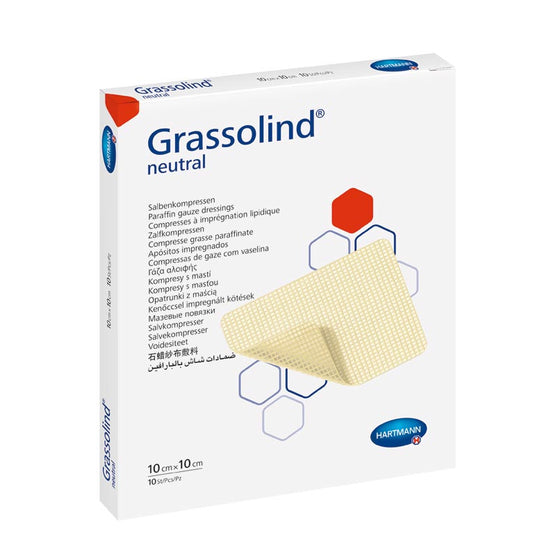 Compressa neutra de gaze Grassolind - 10 × 20 cm
