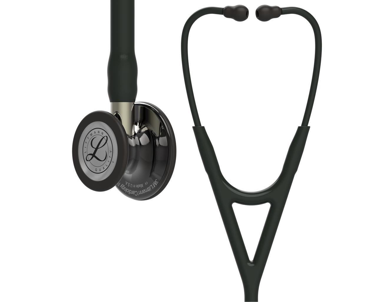Estetoscópio Littmann Cardiology IV - 6204 - preto acabamentos fumo brilhante