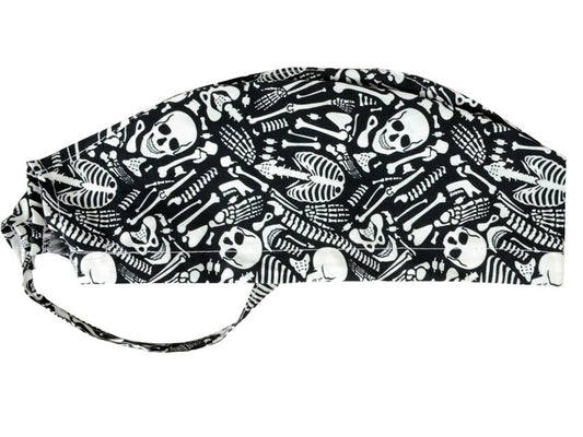 Touca cirúrgica fantasia esqueleto - M