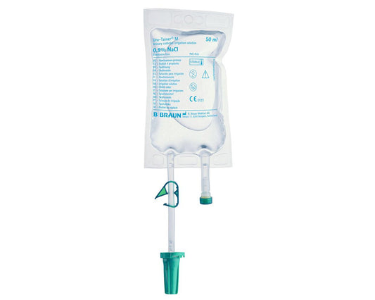 Uro-Tainer M NaCl 0,9% Saco de lavagem para cateteres permanentes 50 ml