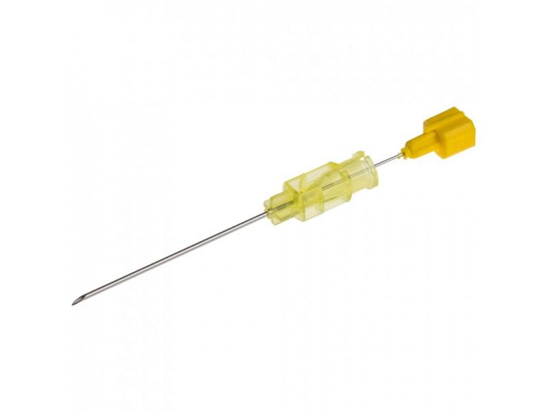 Agulhas espinhais BD Yale com ponta Quincke - 20G × 1 1/2” - 0,9 × 38 mm - amarelo