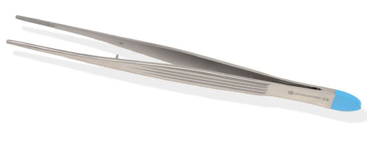 Pinça de dissecção reta descartável McIndoe - 15 cm